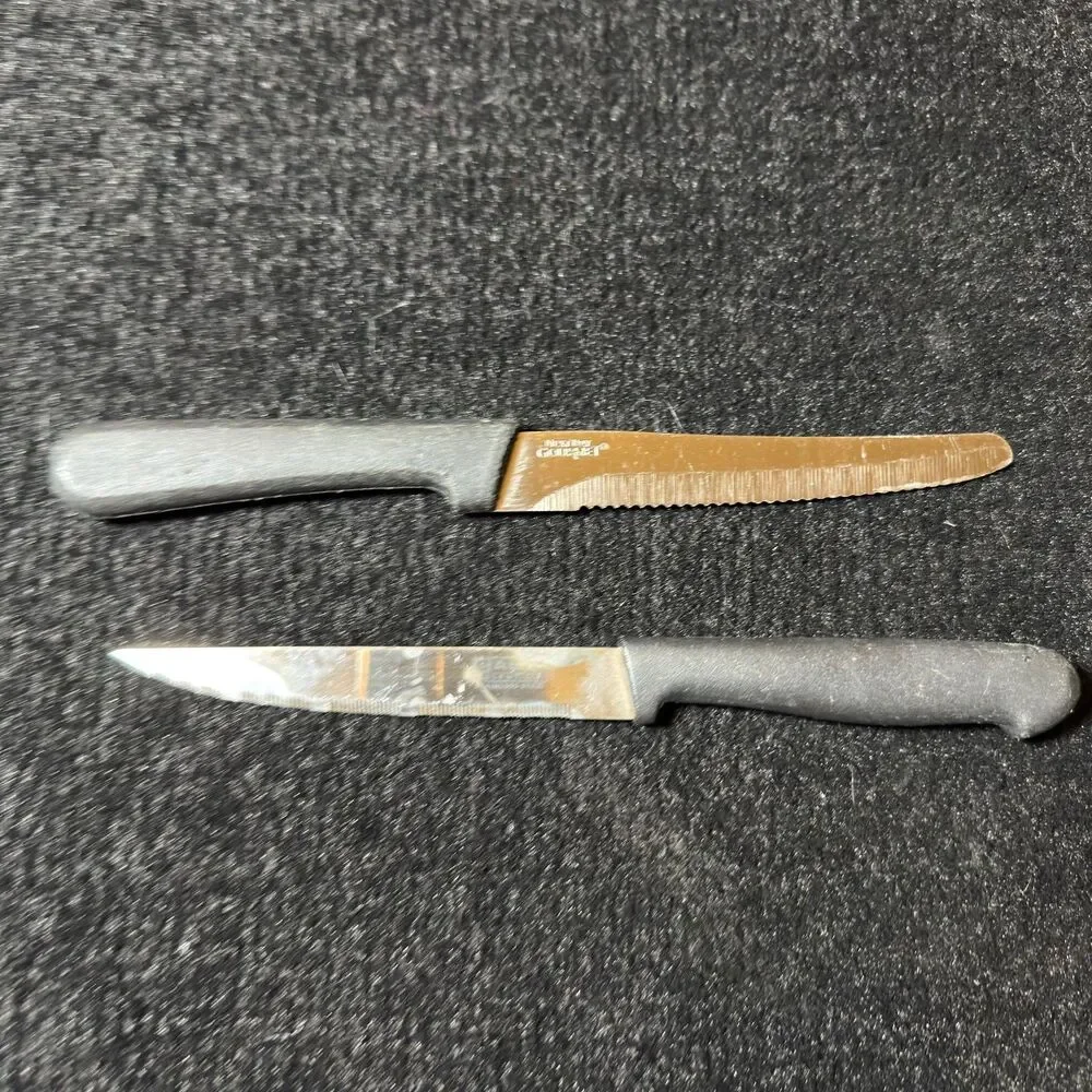 Steak Knives Next Day Gourmet Bronze Basics Essentials Stainless Serrated 2pcs